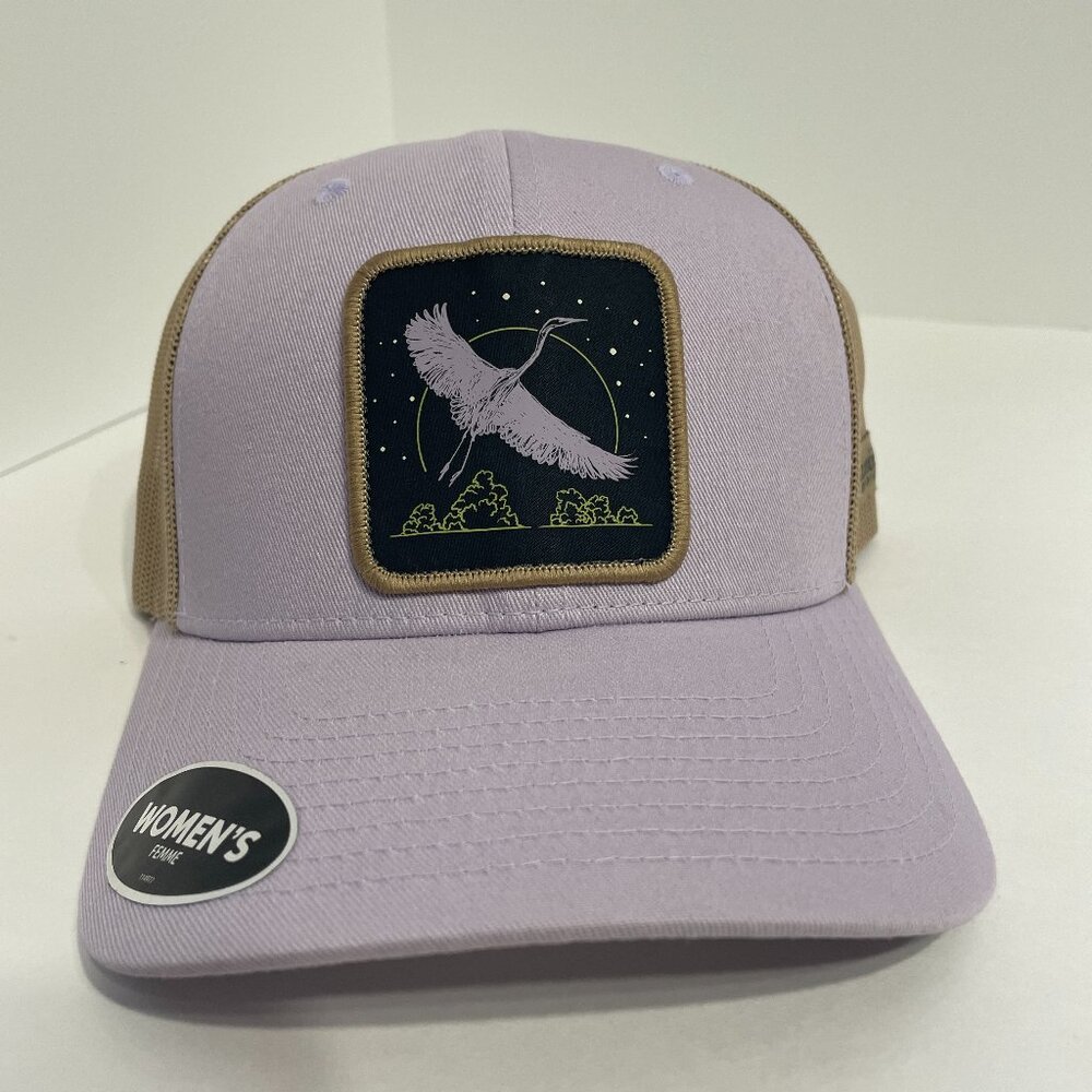 NEW Columbia Women’s PFG Mesh Snapback Hat Lavender Pearl Beach Adjustable OS